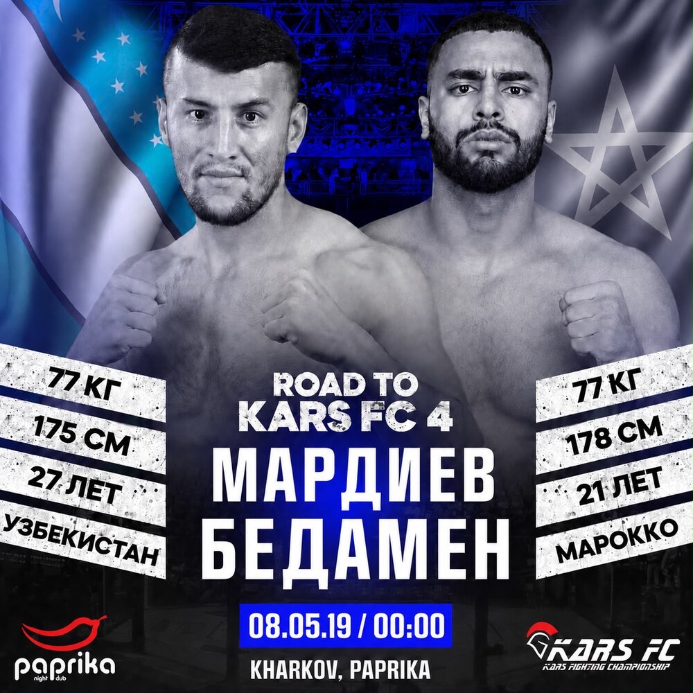 Fight poster: Mardiev vs Bydamen