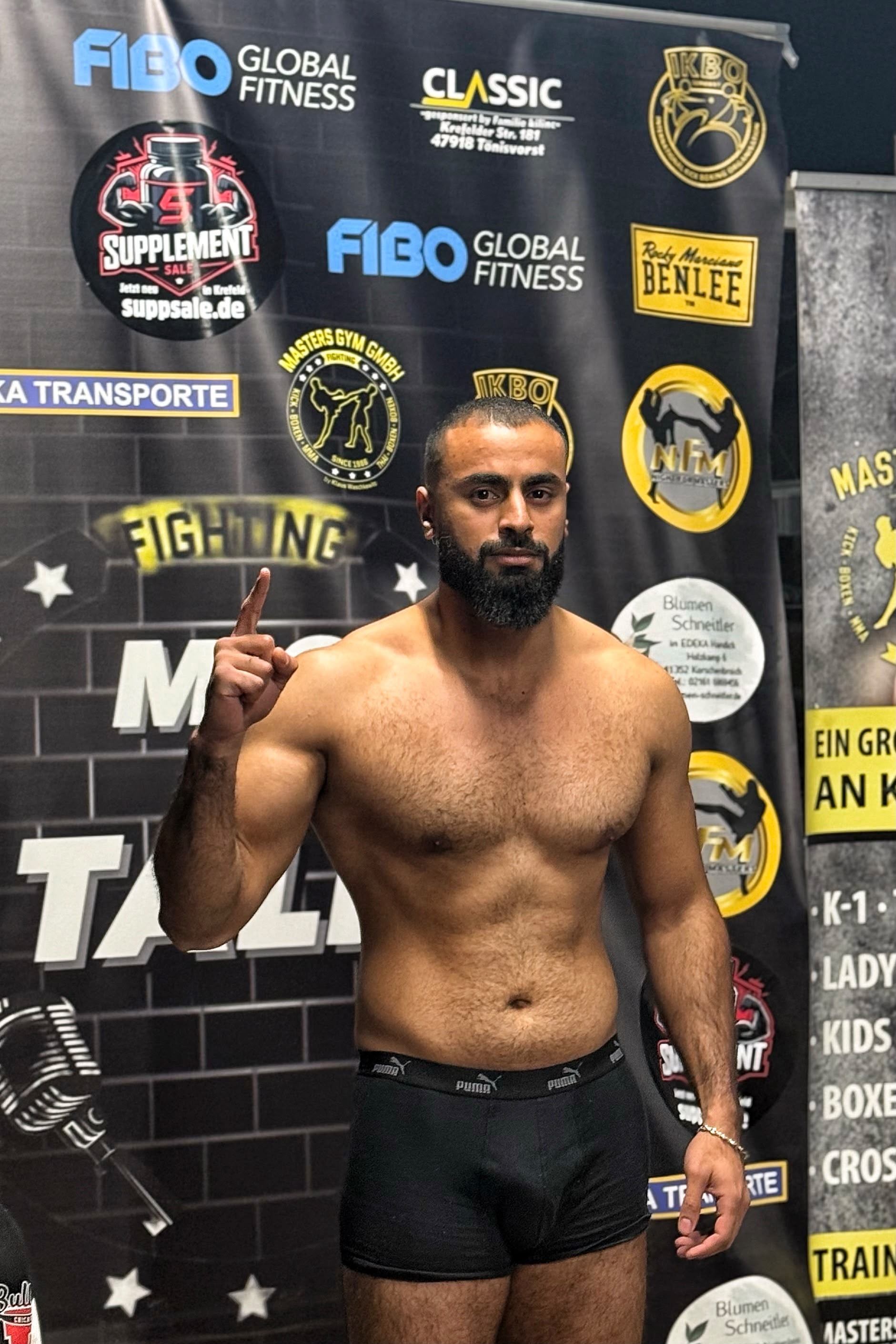 Brahim Bydamen at weigh-in — event